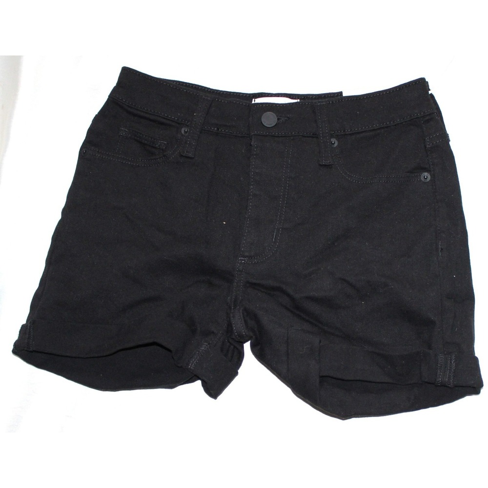 Universal Thread Women's High-Rise Midi Jean Shorts - Size 0 25" Waist Black
